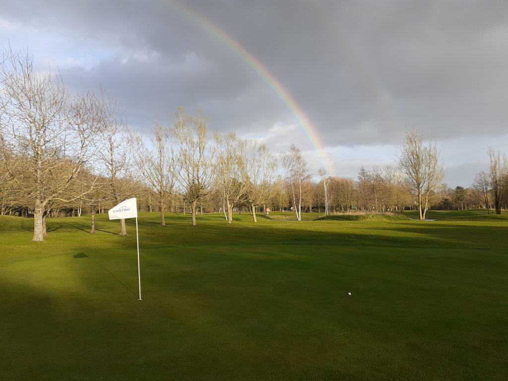 A hole at Cambridge Lakes golf course.