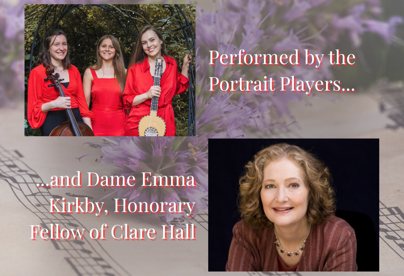 The Portrait Players and Dame Emma Kirkby - Clare Hall